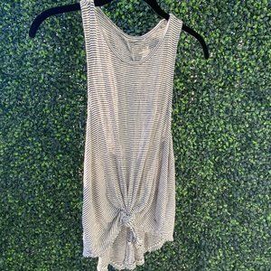 Black & White Striped Women's Tank Top